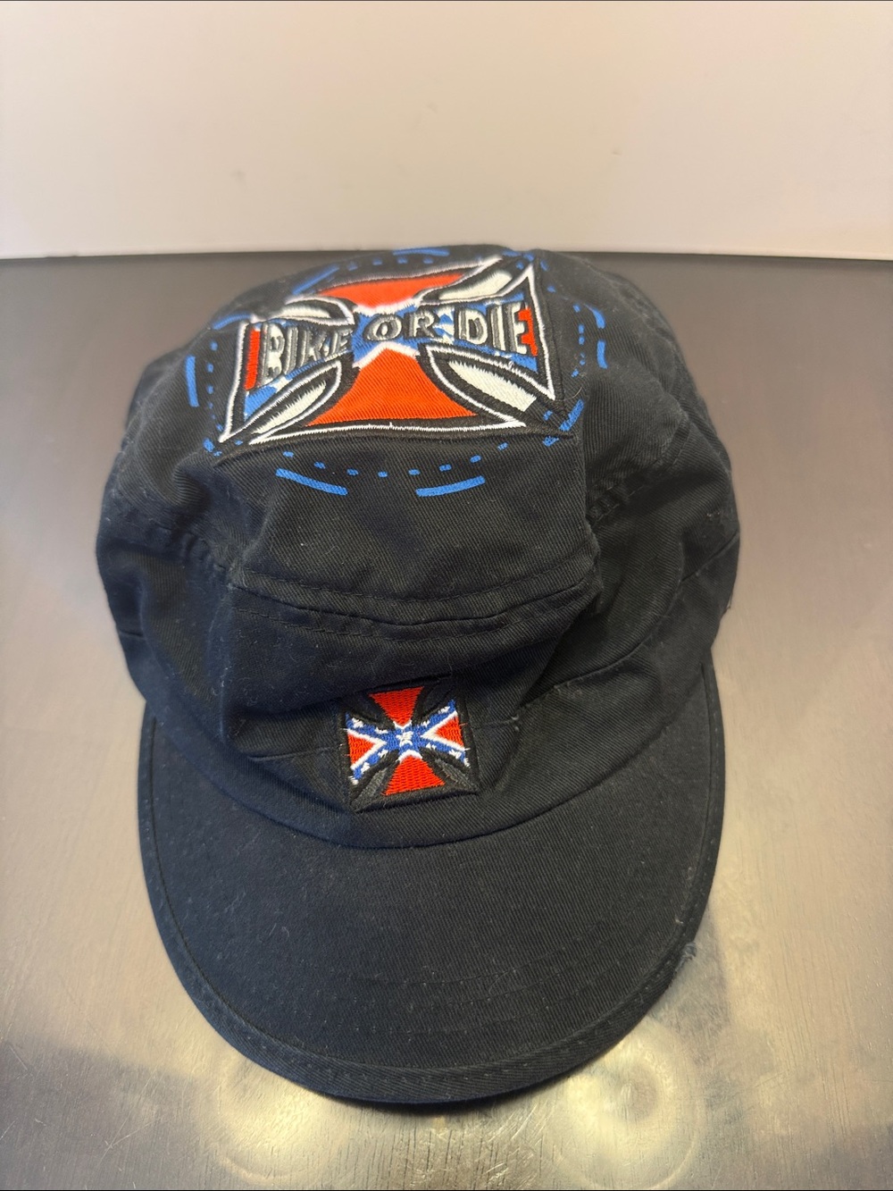 Black Biker Wear- BIKE OR DIE Cap